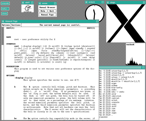  X-Window System, source: https://en.wikipedia.org/wiki/History_of_Unix